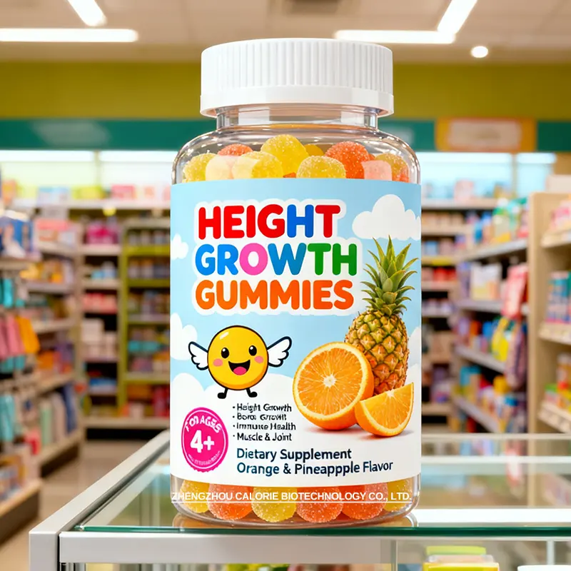 Premium Height Growth Gummies with Zinc Vitamin B6 60 Count Non GMO Vegan Dietary Supplement