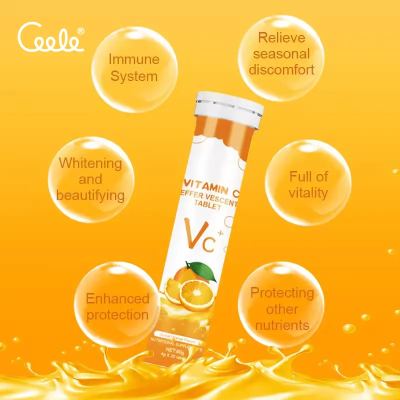 Factory Direct Sweet Orange Flavor Multivitamin Effervescent Tablets Premium Healthcare Supplement for Global Buyers
