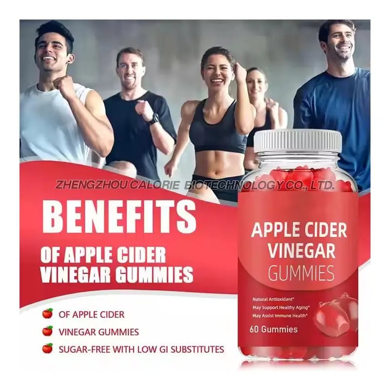 Halal Apple Cider Vinegar Gummies No Sugar Free Shipping High Protein Keto Slimming Apple Cider Vinegar Gummy