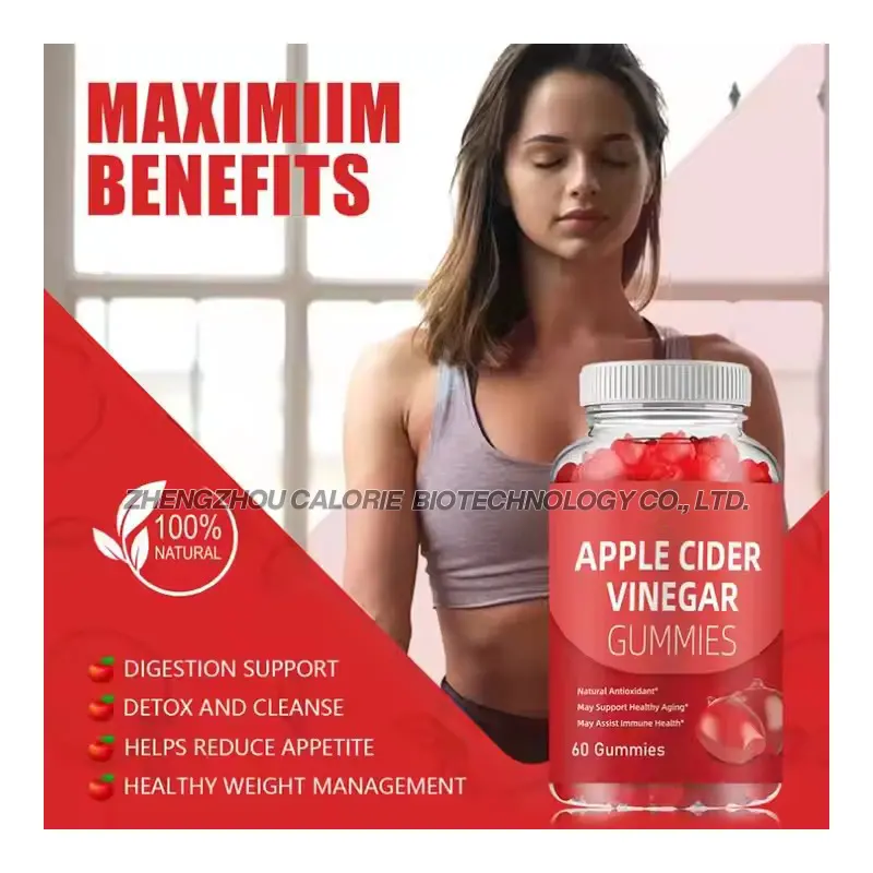 Halal Apple Cider Vinegar Gummies No Sugar Free Shipping High Protein Keto Slimming Apple Cider Vinegar Gummy