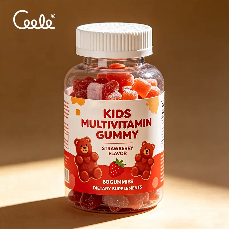 Custom Flavor Multi Fruit Kids Multivitamin Gummies Natural Dietary Supplement Enhances Immunity and Physical Development