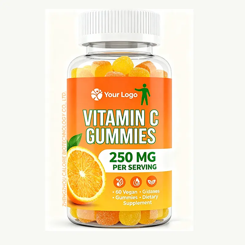 Vitamin C Gummies with Zinc Elderberry 60 Count Vegan Gluten Free Non GMO Natural Fruit Flavor Dietary Supplement