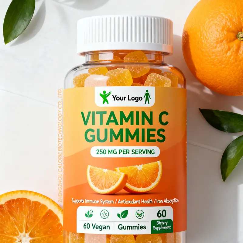 Vitamin C Gummies with Zinc Elderberry 60 Count Vegan Gluten Free Non GMO Natural Fruit Flavor Dietary Supplement