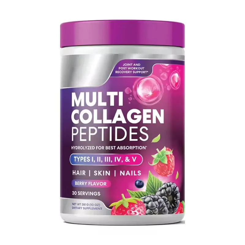 Collagen Powder Supplement for Adults Hydrolyzed Type 1 & 3 Protein Easy to Take Beauty Product for Men and Women