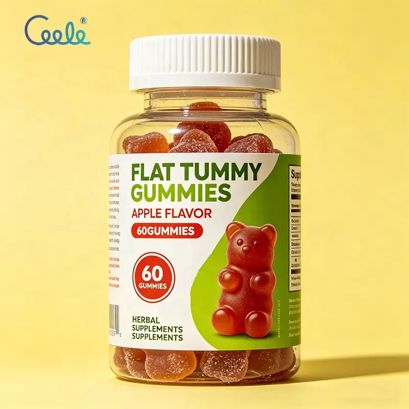 OEM/ODM Flat Tummy Gummies with apple Cider Vinegar Dietary Supplement for Flat Tummy Without the Burden