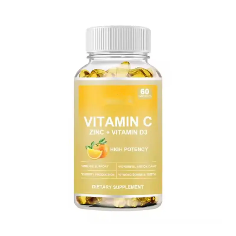Vitamin C 2000MG Zinc 40 mg Vitamin D3 5000 IU Echinacea Extract Rose Hip Immune Support Immune Booster Fish Oil Soft Capsule