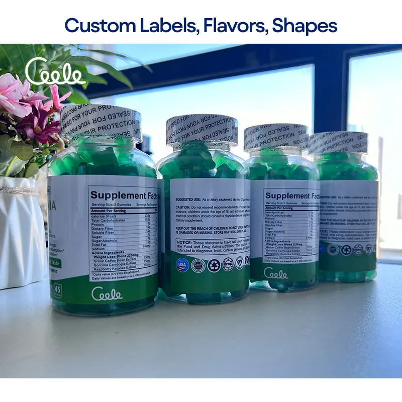 New Arrival Gummy Slimming Burn Fat Detox Gummies Private Label Skinny Flat Tummy Belly GARCINIA Gummies