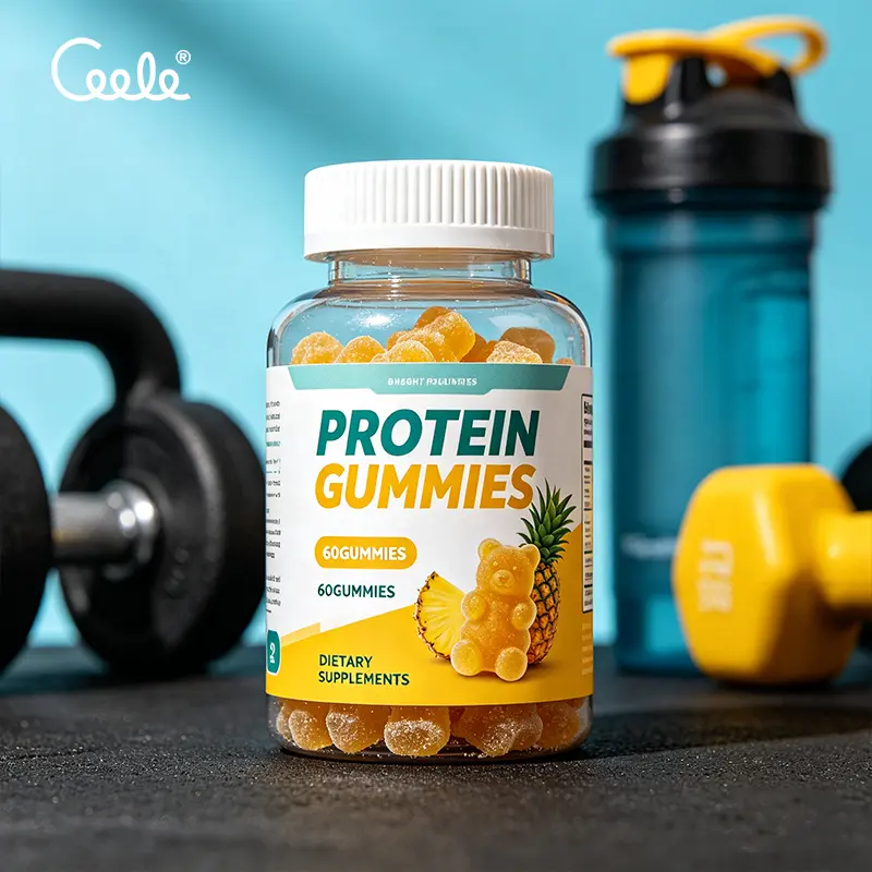 Custom Private Label Whey Protein Gummies With Essential Amino Acids Boost Daily Physical Strength and Post Workout Recovery