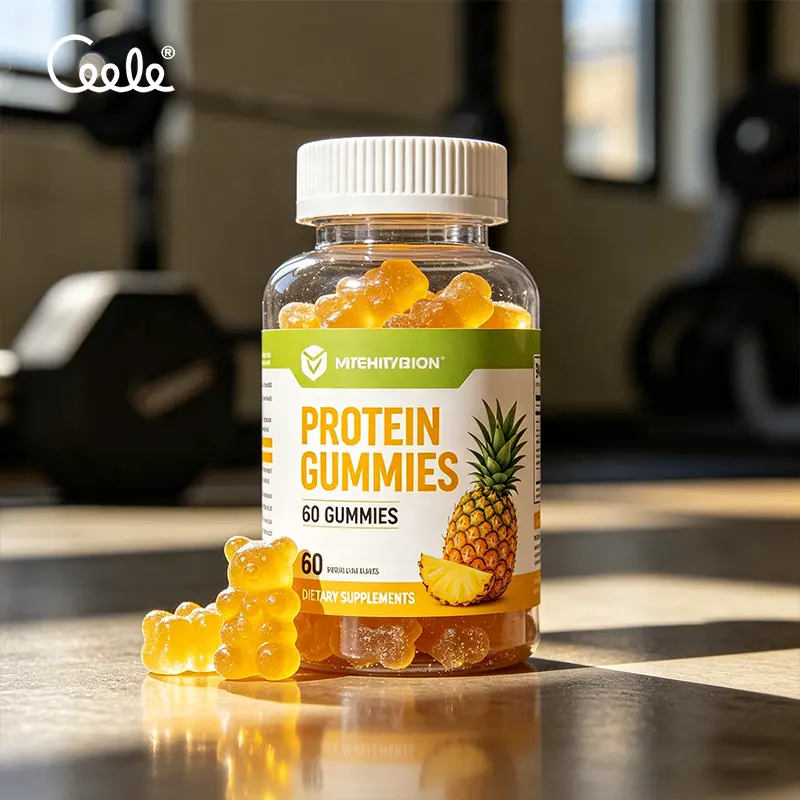 Custom Private Label Whey Protein Gummies With Essential Amino Acids Boost Daily Physical Strength and Post Workout Recovery