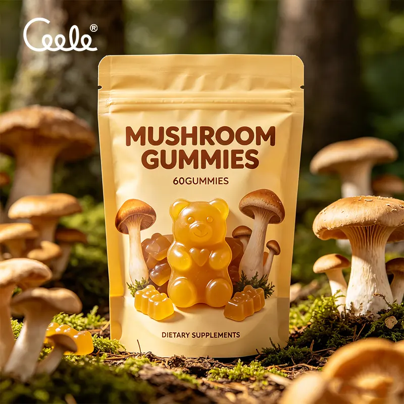 Private Label Lions Mane Gummies With Ashwagandha Improves Mental Clarity Stress Relief and Daily Brain Performance