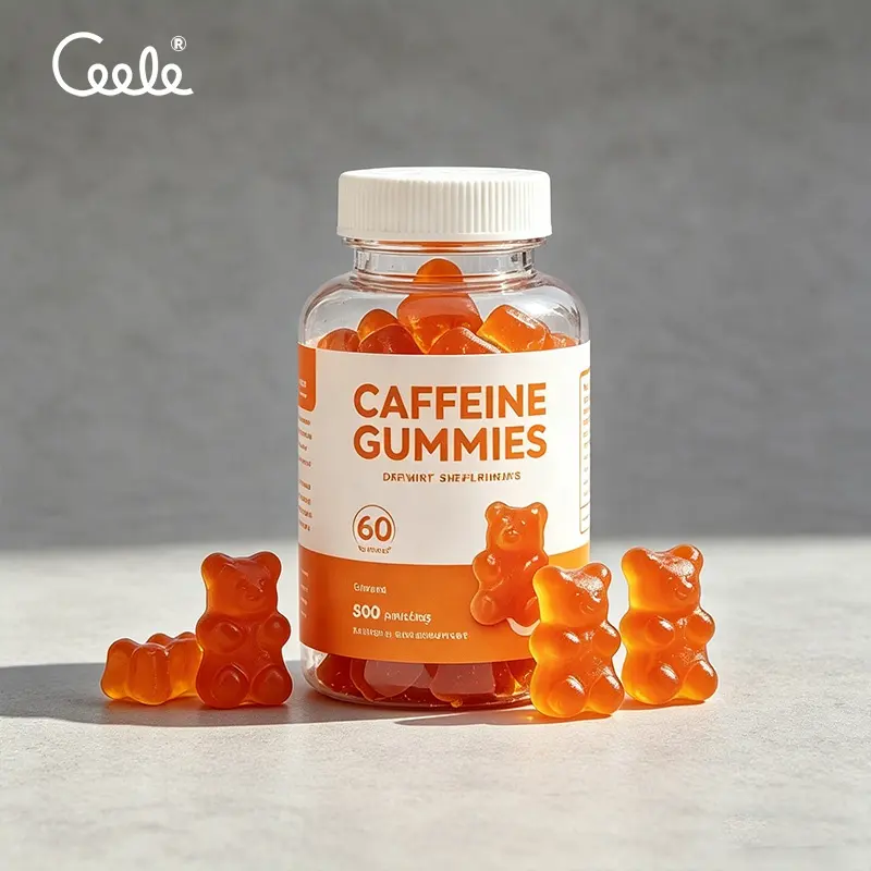 Wholesale Bulk Healthcare Chewable Supplements Caffeine Gummies Coq10 Taurine Blended Vitamin Complex Adult Daily Use
