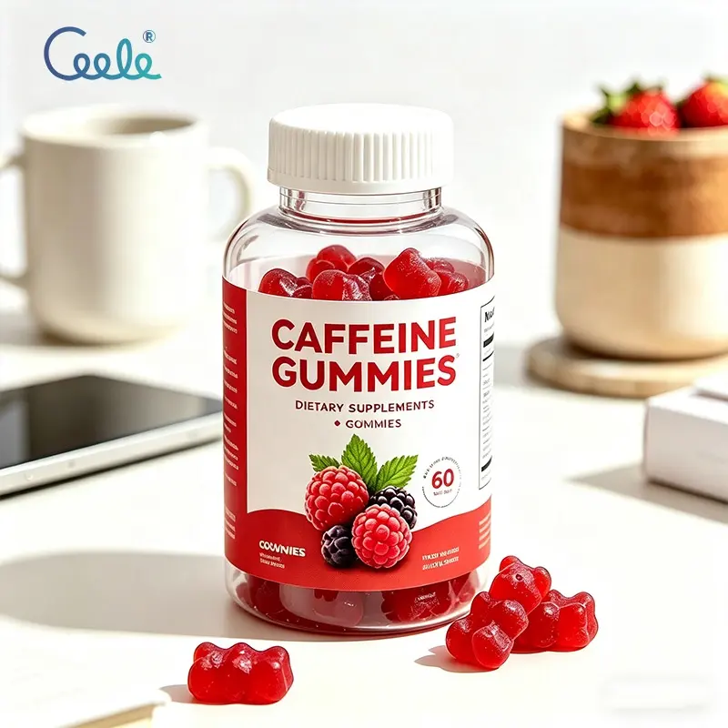 Wholesale Bulk Healthcare Chewable Supplements Caffeine Gummies Coq10 Taurine Blended Vitamin Complex Adult Daily Use