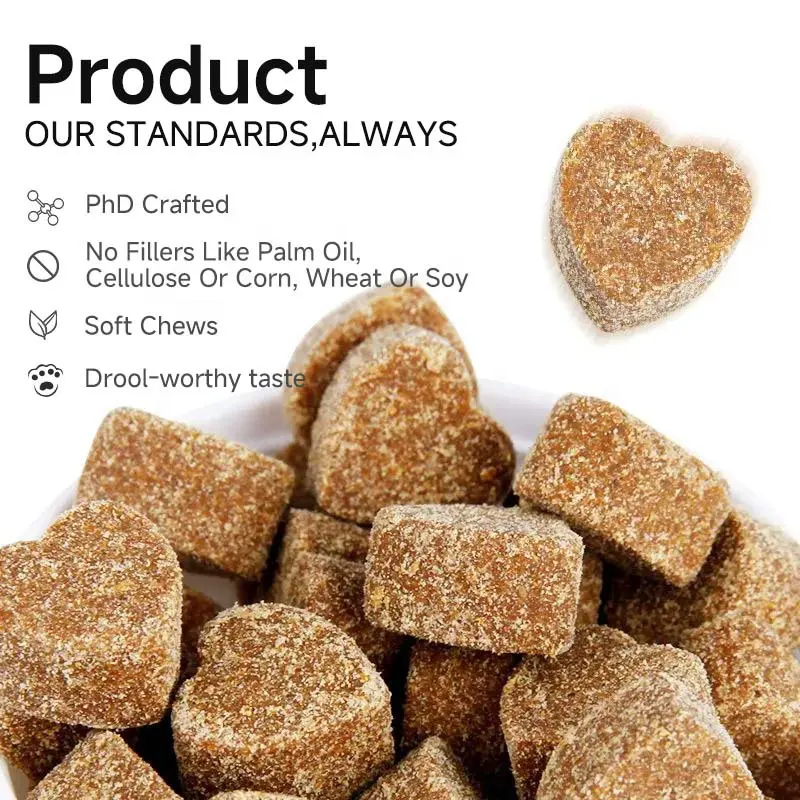 Private Label Herbal Calming Soft Chews Natural Anxiety Relief Supports Physical Relaxation for All Pet Breeds