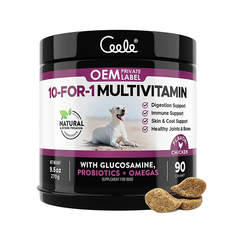 Private Label Hip Joint Soft Chews Glucosamine Chondroitin MSM Maintain Mobility Joint Comfort for Adult and Senior Dogs