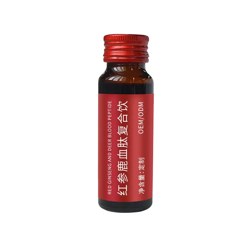 OEM ODM Custom Red Ginseng Deer Blood Peptide Oral Liquid Supplement Factory Assurance Low MOQ Custom Branded Own Brand
