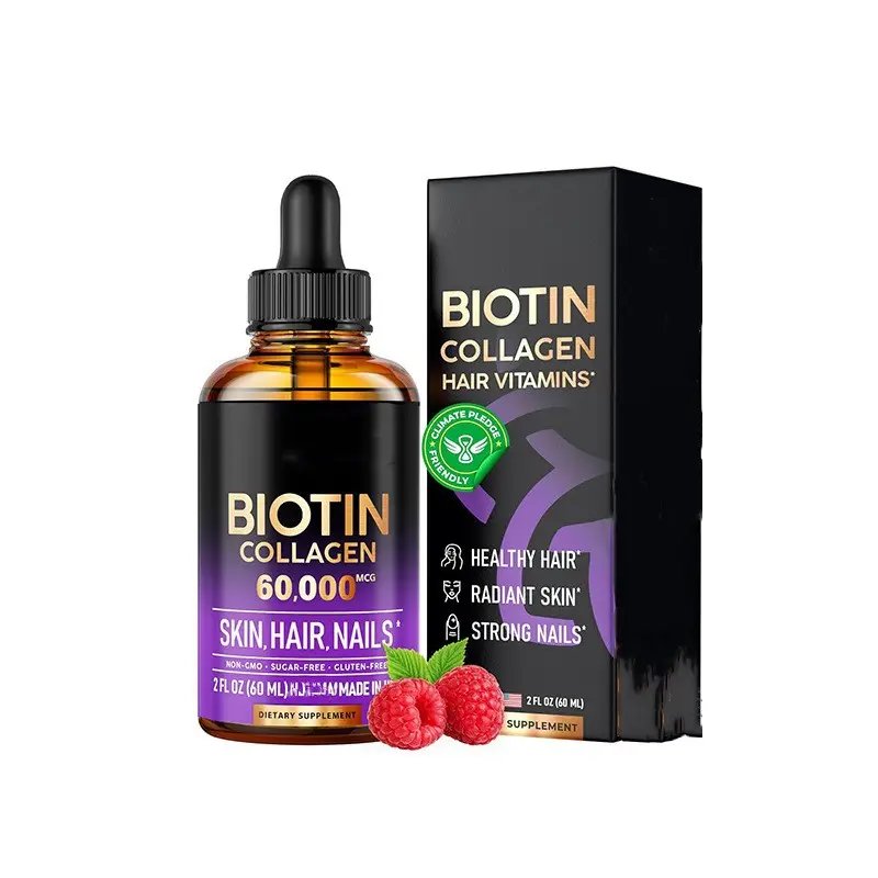 Hot-selling Collagen Drops Oral Liquid for Adults-Improved Bone Density 60ml Direct Manufacturer OEM Supported