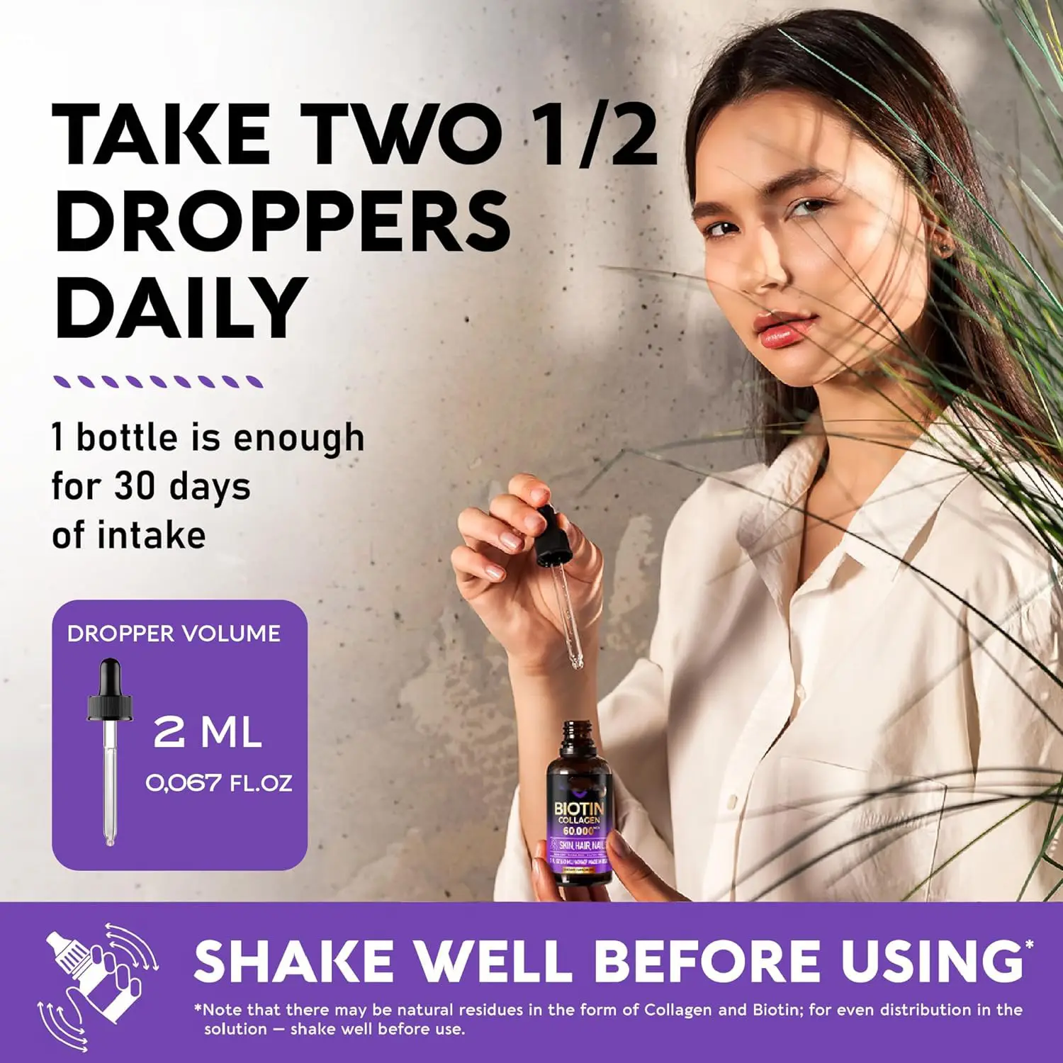 Hot-selling Collagen Drops Oral Liquid for Adults-Improved Bone Density 60ml Direct Manufacturer OEM Supported