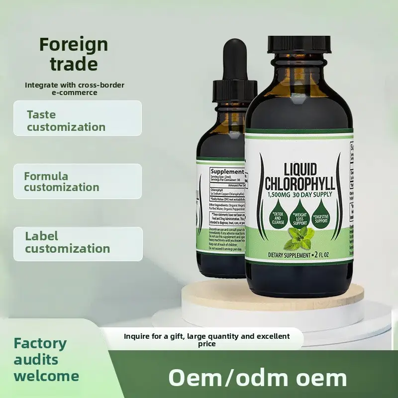 Direct-from-Factory Adult Chlorophyll Drops 60 ml Oral Liquid OEM Cross-Border Supply