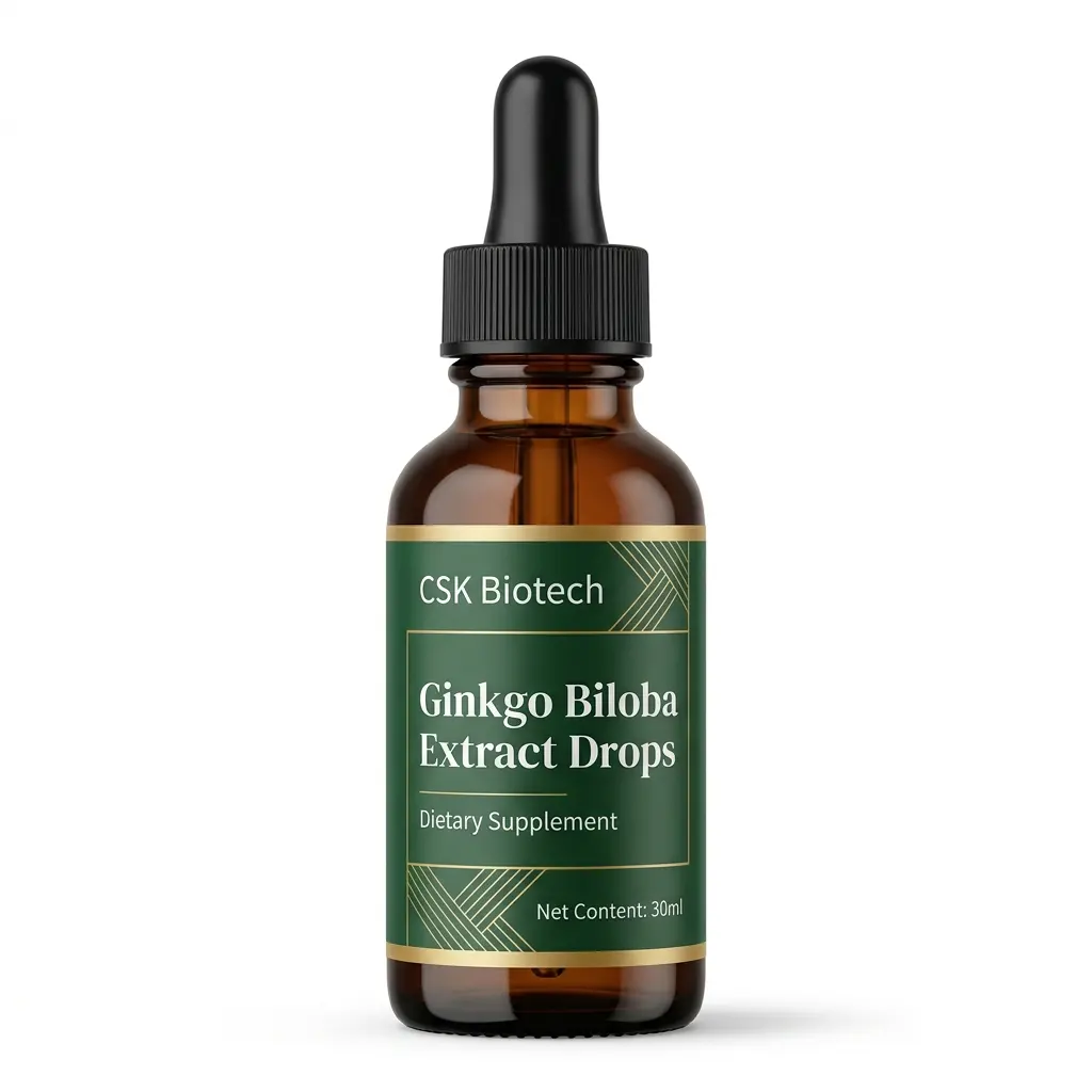 Ginkgo Biloba Extract Drops Dietary Supplement Factory OEM ODM Private Label Custom Manufacturing 30ml Bottle