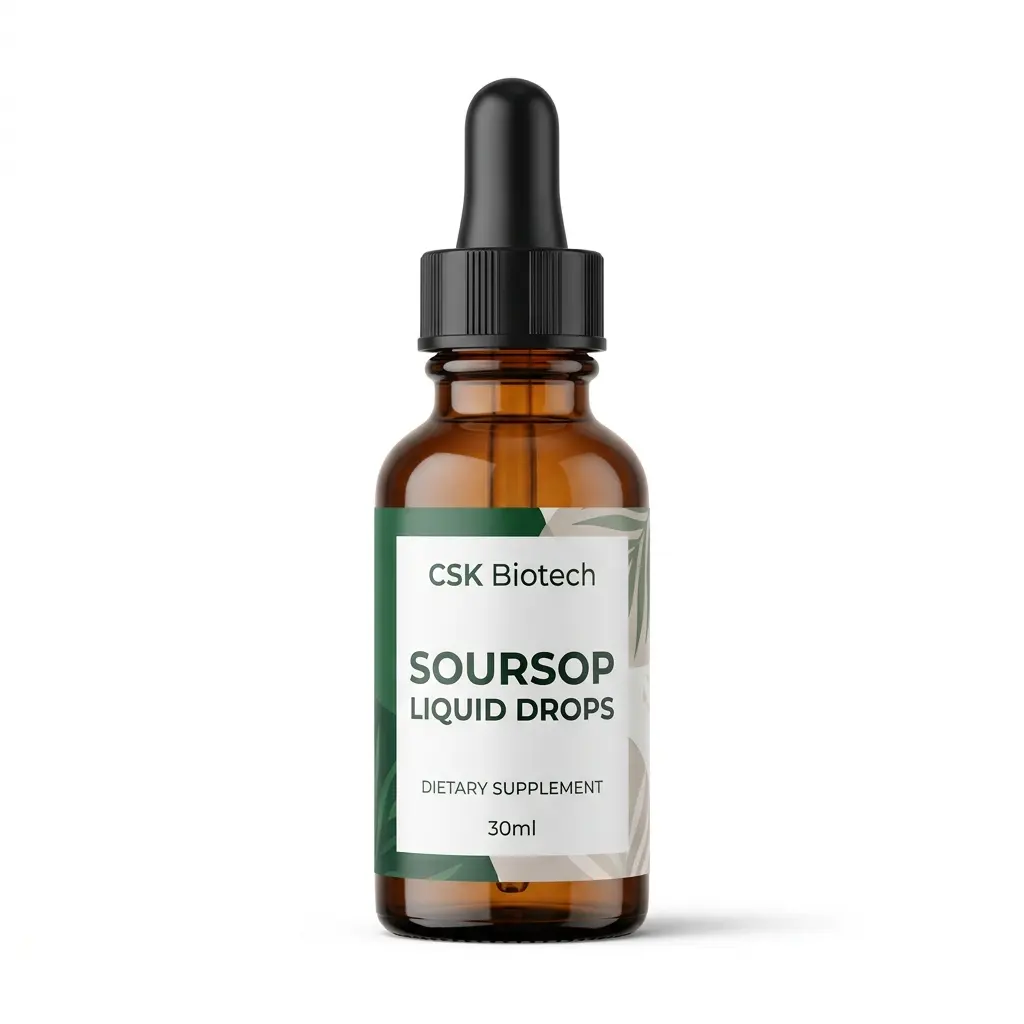 Soursop Liquid Drops Tropical Botanical Wellness Supplement OEM ODM Private Label Herbal Liquid Formula