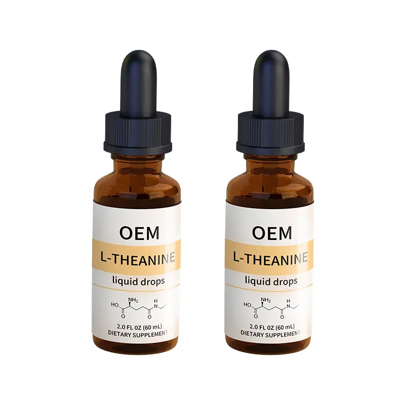 Green Peptide OEM L-Theanine Liquid Drops Ashwagandha GABA Green Tea Extract Fruits Flavored Sleep Supplement for Adults (60ml)