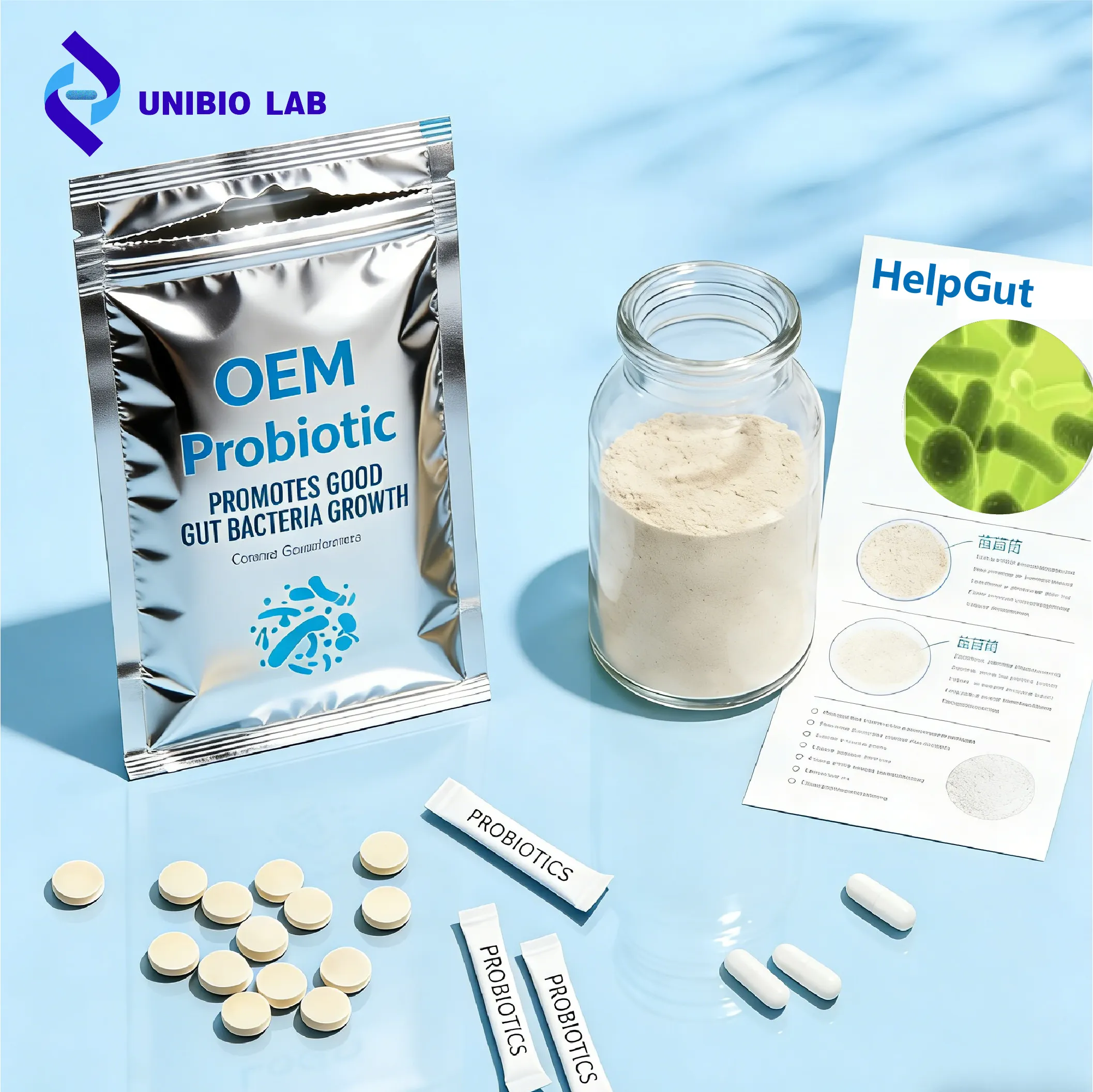 Micro-encapsulated Probiotics for Women Health - HelpGut V-001 OEM/ODM Service Custom Finished & Bulk Supplements
