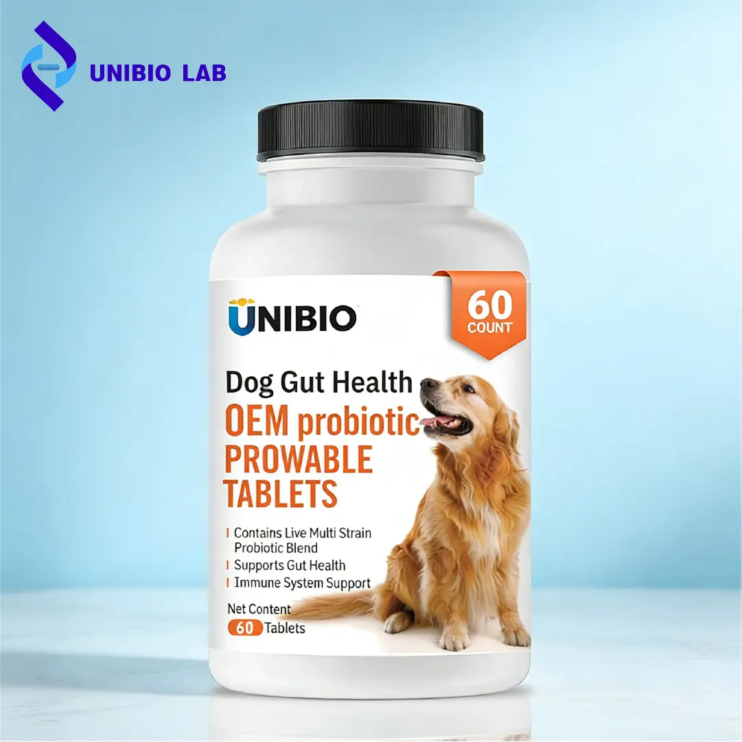 Pet Probiotics 100B CFU Safe Fast Absorption Digestive Gut Immune for Cats Dogs All Breeds All Ages OEM Custom Formula Vitamin