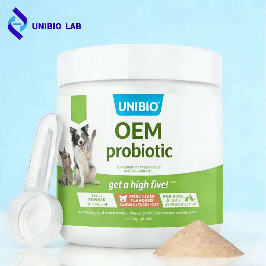 100B Pet Probiotics Multi Strains Skin Coat Revitalization Fish Oil Suitable for Cats Dogs All Ages Private Label Custom Bulk