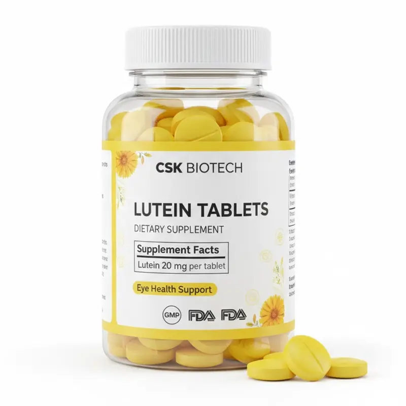 Lutein Tablets Zeaxanthin Eye Health Supplement 10mg 20mg OEM ODM Private Label Contract Manufacturing Custom Vision Formula