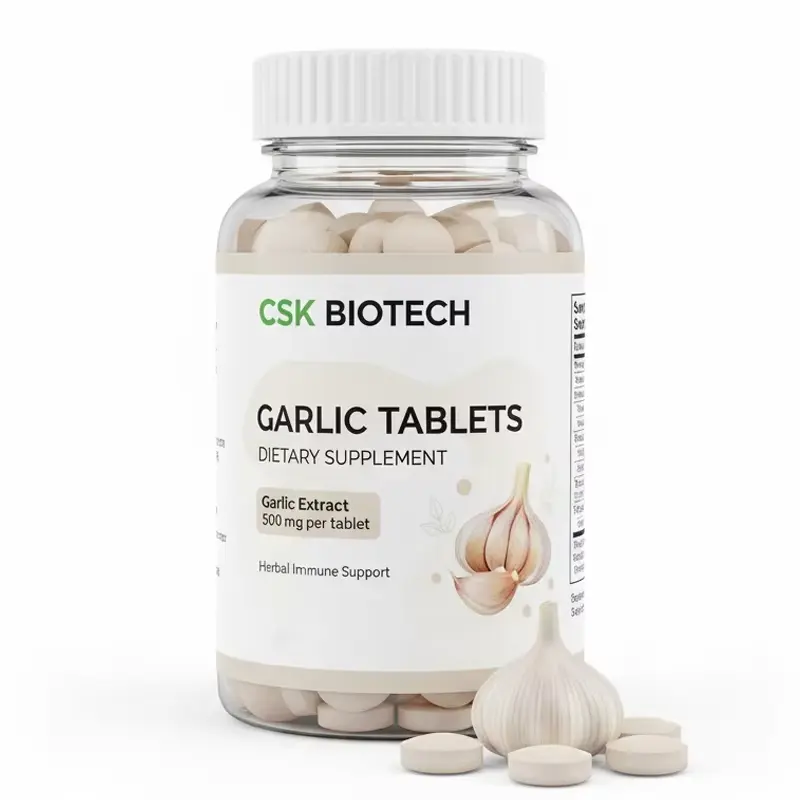 Garlic Extract Tablets Allicin Cardiovascular Support Supplement Odor Controlled Adult Vegan 60/90 Count OEM ODM Private Label