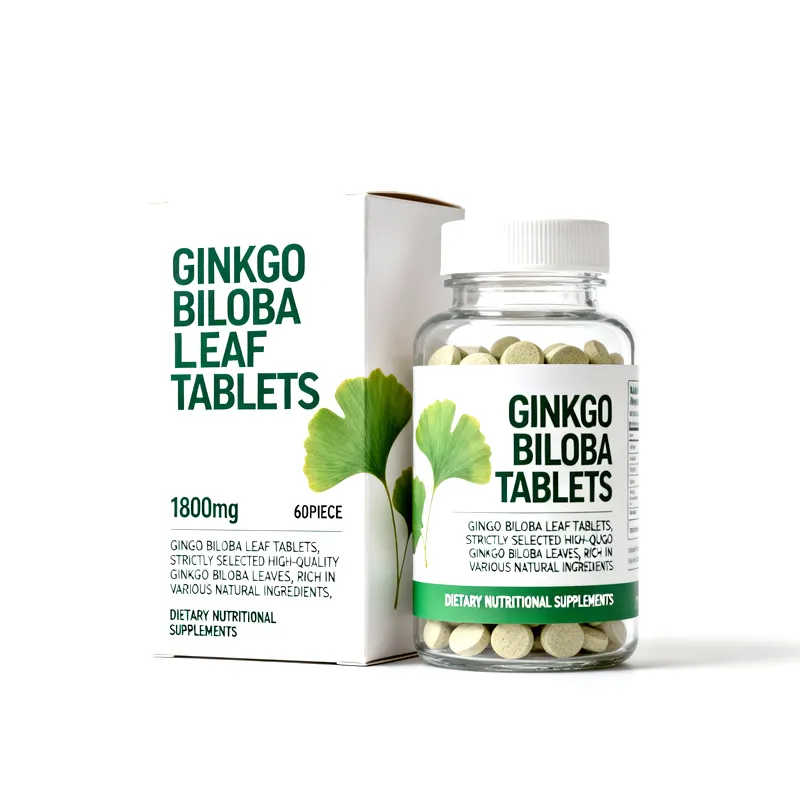 Private Label OEM Ginkgo Biloba Leaf Tablets 1800mg Memory Support Brain Health Dietary Supplement Custom Formula Manufacturing