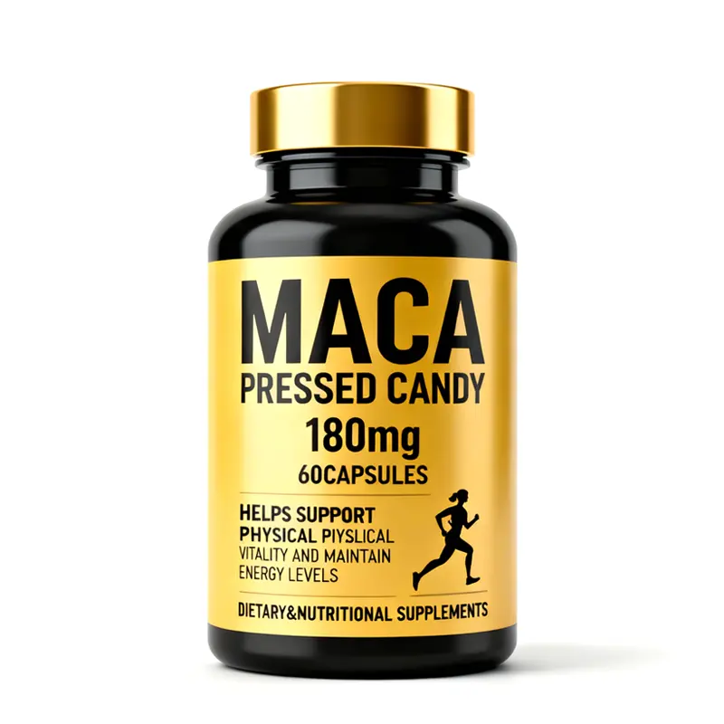 Maca Pressed Candy OEM ODM Private Label Manufacturer Energy Support Dietary Supplement Low MOQ GMP Certified