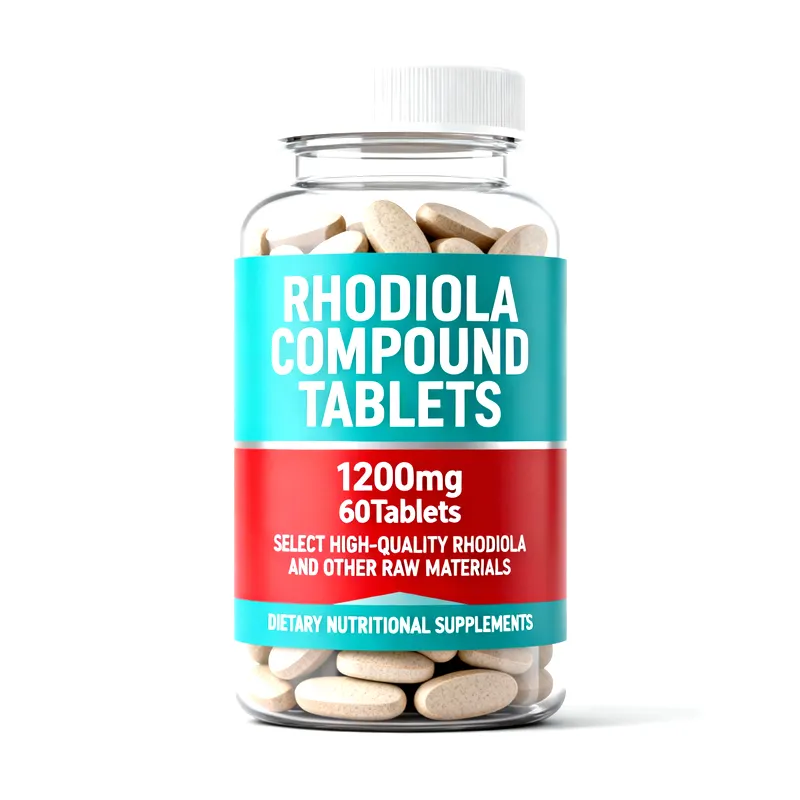 Custom OEM Rhodiola Compound Tablets for Energy Support Stress Relief Dietary Supplement Bulk Manufacturing Private Label