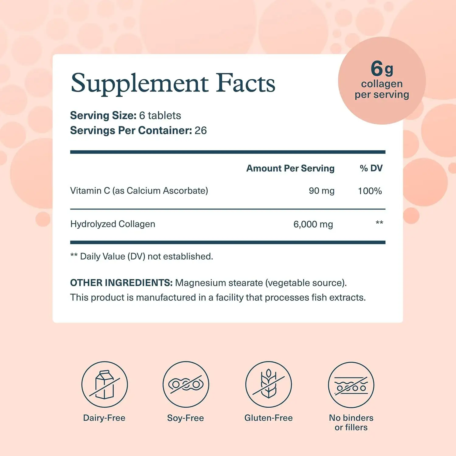OEM Cross-Border Hydrolyzed Collagen Tablets with Vitamin C 290 Tablets Adult Beauty Supplements Dietary Supplements