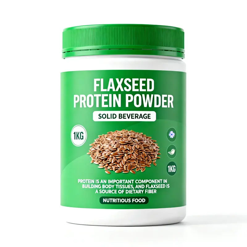 Flaxseed Protein Powder 1KG Adult High-Protein Dietary Supplement OEM Private Label Custom Manufacturer Bulk Powder