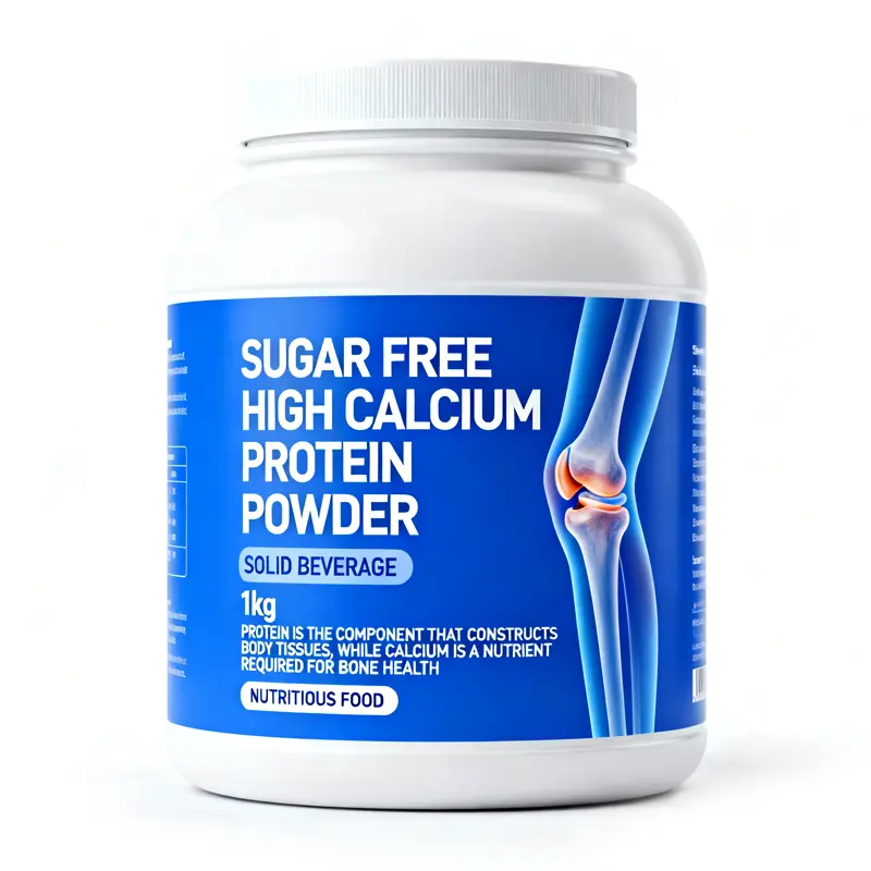 Sugar Free High Calcium Protein Powder 1KG Dietary Supplement OEM Private Label Custom Protein Powder Manufacturer Bulk Powder