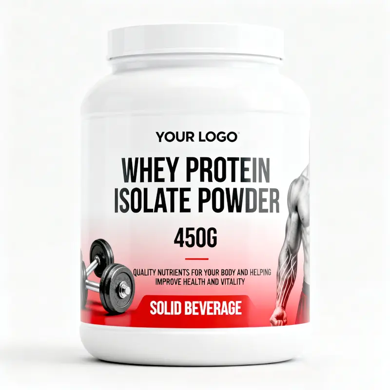 Whey Protein Isolate Powder 450G Adult Dietary Supplement OEM Private Label Custom Bulk Powder Gluten-Free High-Protein