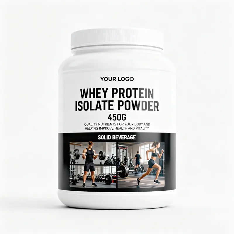 Whey Protein Isolate Powder 450G Adult Dietary Supplement OEM Private Label Custom WPI Protein Powder Manufacturer Bulk Powder