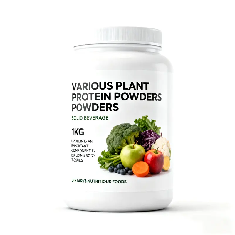 Multi Plant Protein Powder 1KG Adult High-Protein Gluten-Free Dietary Supplement OEM Private Label Vegan Custom Formula Bulk