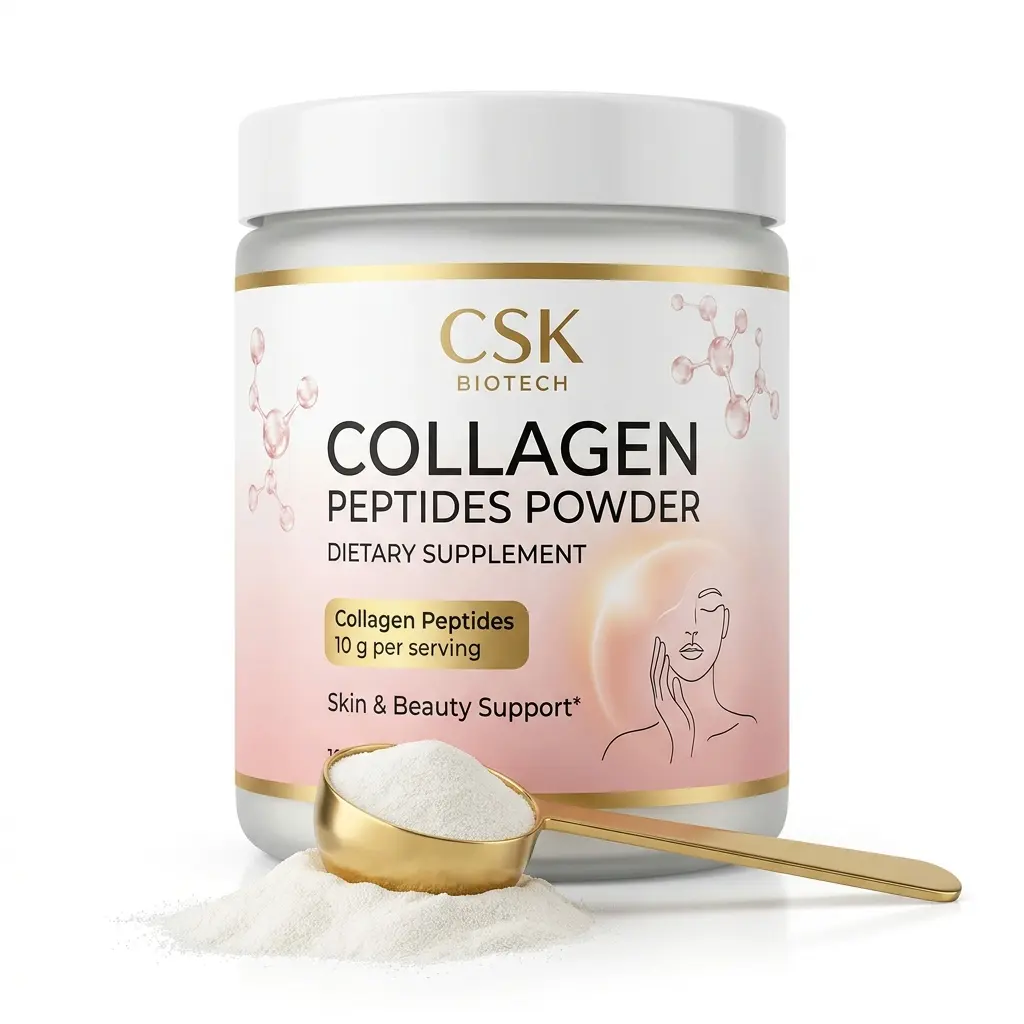 Private Label OEM Hydrolyzed Collagen Peptide Powder Dietary Supplement for Adult Supporting Skin Elasticity Joint Health Hair