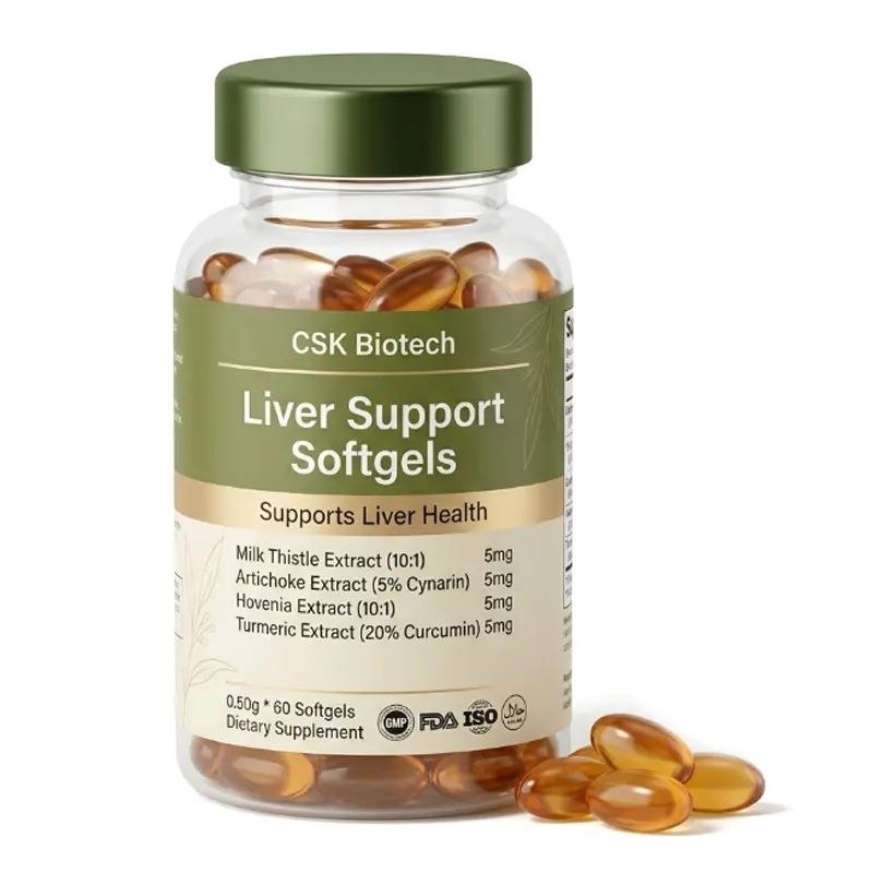 Liver Support Softgels Supplement Supports Liver Health OEM ODM Private Label Contract Manufacturer Custom Formula