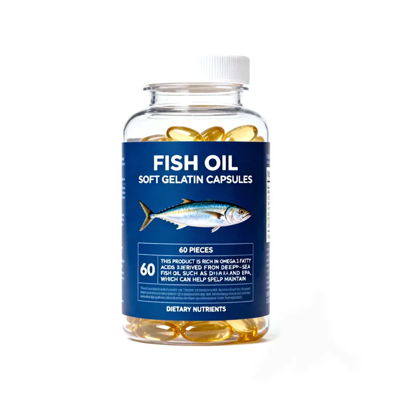 High Purity Fish Oil Softgels OEM/ODM Custom Dietary Supplement Softgels for Heart Brain Joint Health Support 60Softgels Bottle