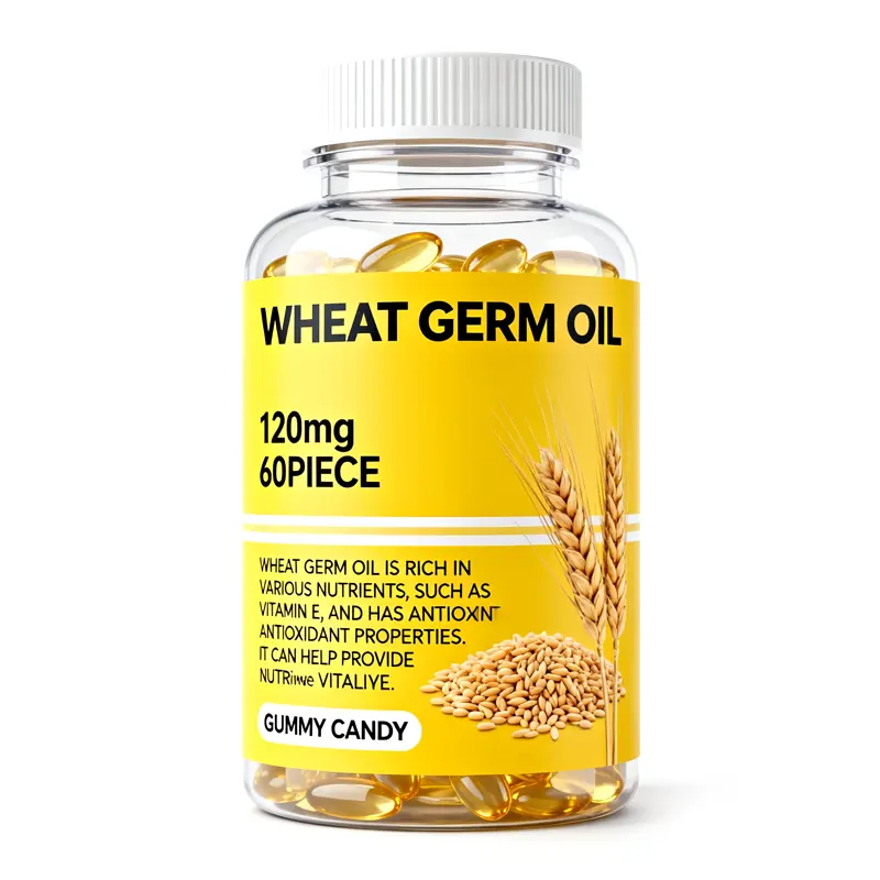 Wheat Germ Oil Softgel Capsules Vitamin E Gluten-Free Wellness Supplement Heart Skin Support OEM ODM Private Label Nutritional