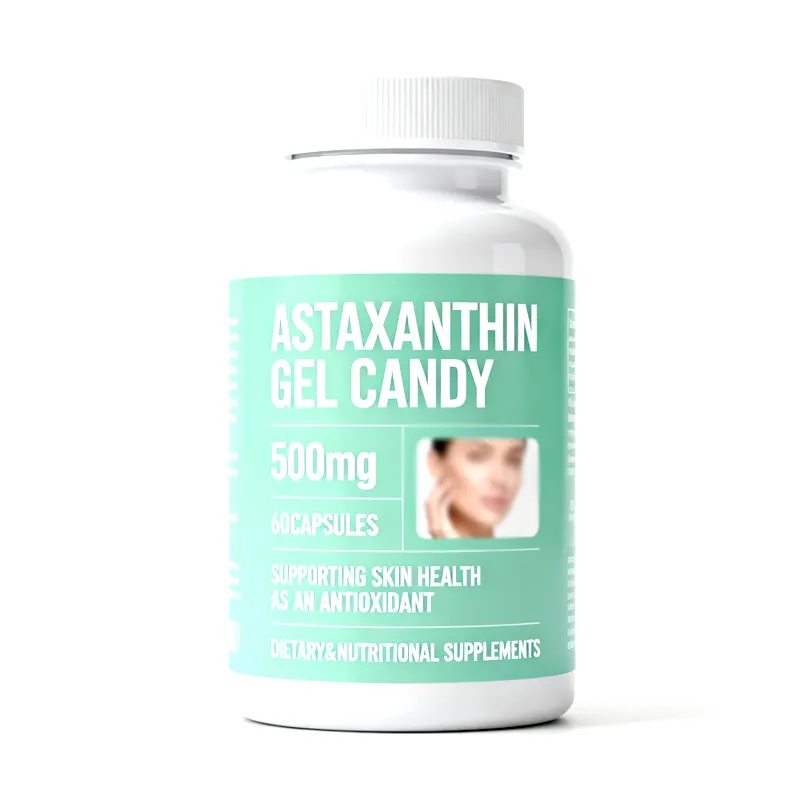 Astaxanthin Softgel Capsules Antioxidant Beauty Support Supplement OEM ODM Private Label Functional Non-GMO Vegan-Friendly