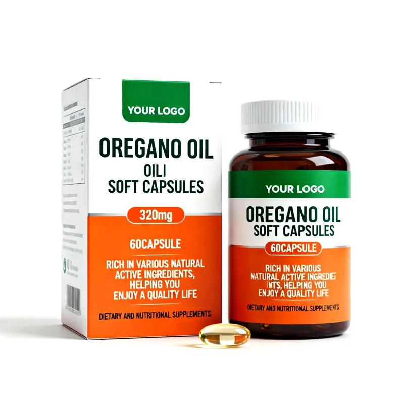 Oregano Oil Softgels Herbal Wellness Digestive Immune Support Supplement OEM ODM Private Label Softgel Formula