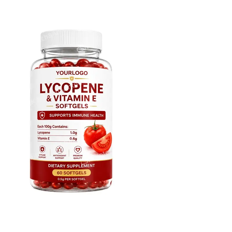 Private Label Lycopene Vitamin E Softgels OEM Immune Support Capsule Supplement Factory ODM Manufacturing Service