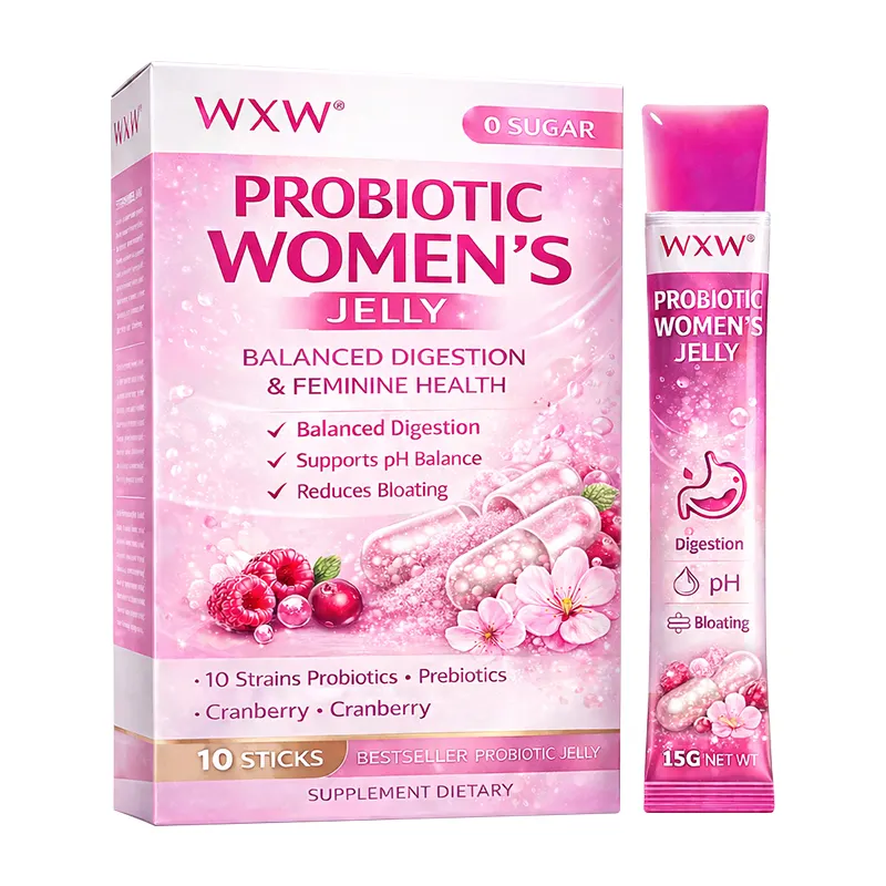 Women Prebiotic Jelly Sticks Digestive Health Famale Jelly Health pH Balance OEM ODM Custom Logo