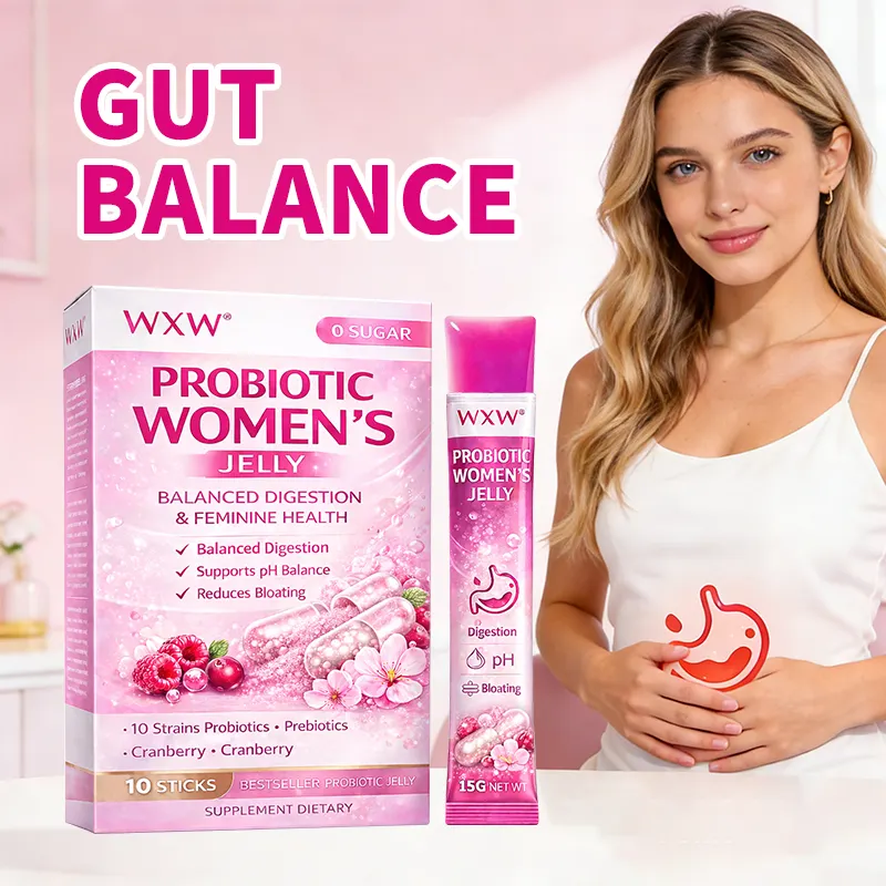 Womens Probiotic Jelly Sticks Prebiotic Complex Promotes Healthy Digestion Maintains pH Balance OEM Service