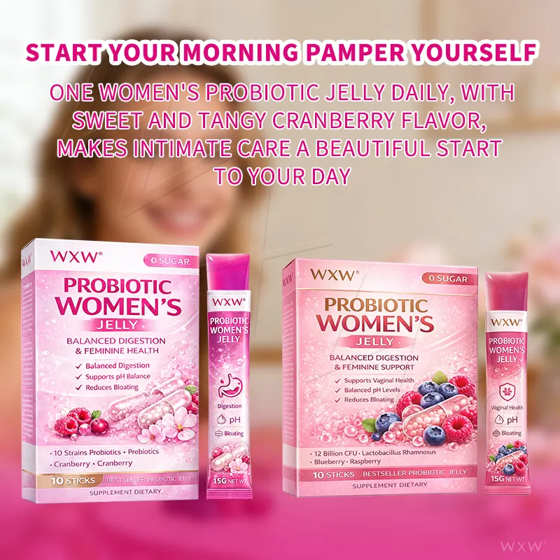Womens Probiotic Jelly Sticks Prebiotic Complex Promotes Healthy Digestion Maintains pH Balance OEM Service