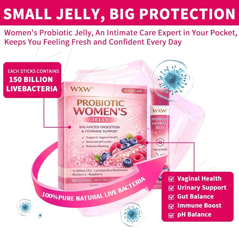 Probiotic Jelly Sticks for Women Digestive Gut Health Prebiotic Complex pH Balance OEM Service
